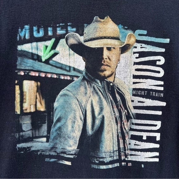 Jason Aldean “The Night Train Tour” Concert Band Tee Shirts - Picture 4 of 8